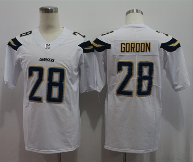 Men's Los Angeles Chargers Melvin Gordon III #28 White Jersey